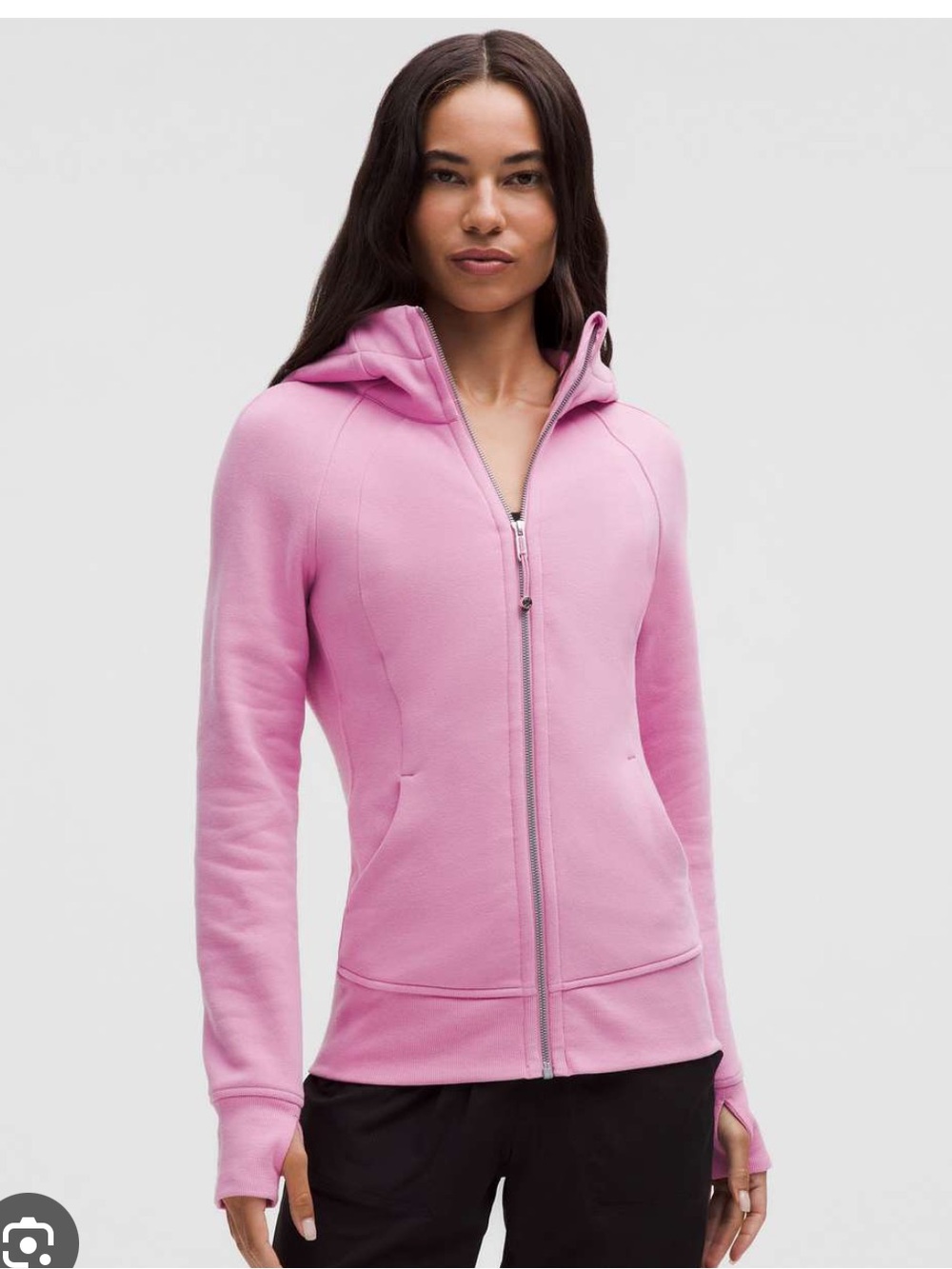 NWT lululemon athletica Pink Frosting Scuba Full-Zip Hoodie